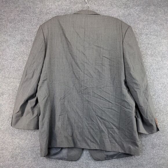 Ermenegildo Zegna Wool Blazer Jacket Mens Size 48 Gray 3 Button Pockets - Picture 3 of 14